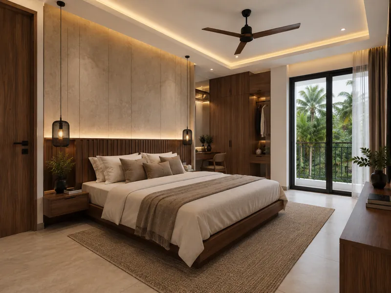 Modern Timber & Cream Home Interior