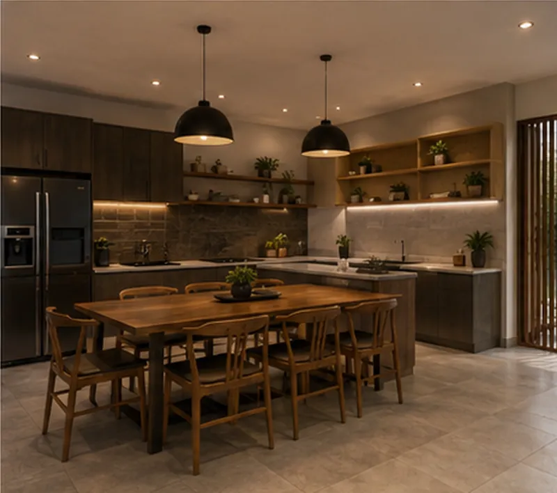 Interior Rumah Tropis Hangat