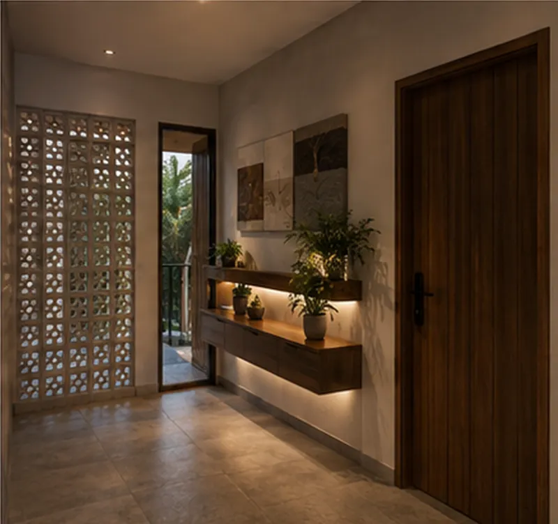 Interior Rumah Tropis Hangat