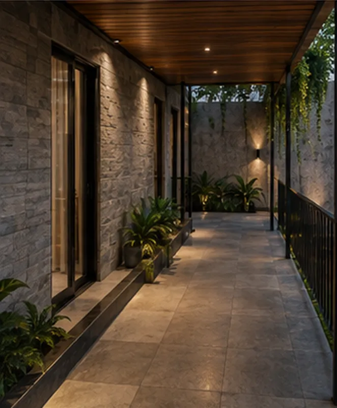 Interior Rumah Tropis Hangat